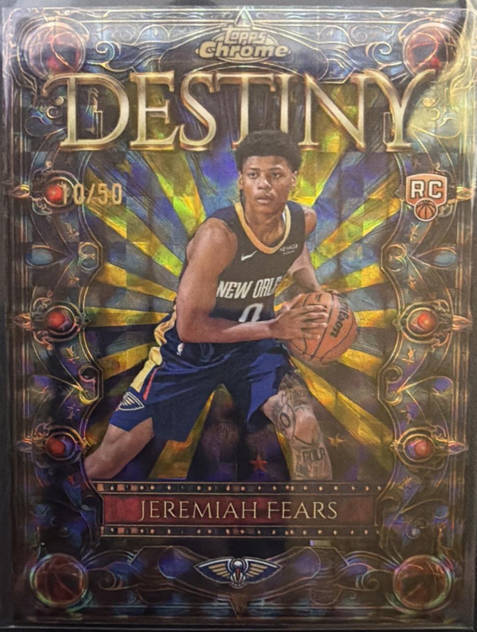Jeremiah Fears [Refractor Gold Geometric] #D-7
