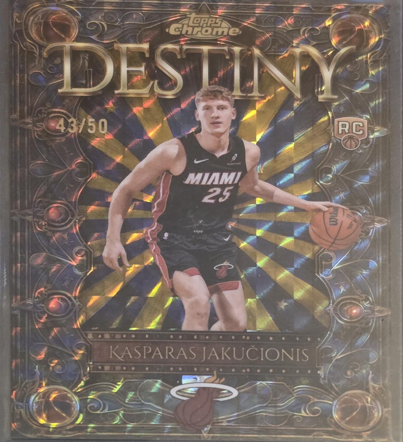 Kasparas Jakucionis [Refractor Gold Geometric] #D-17