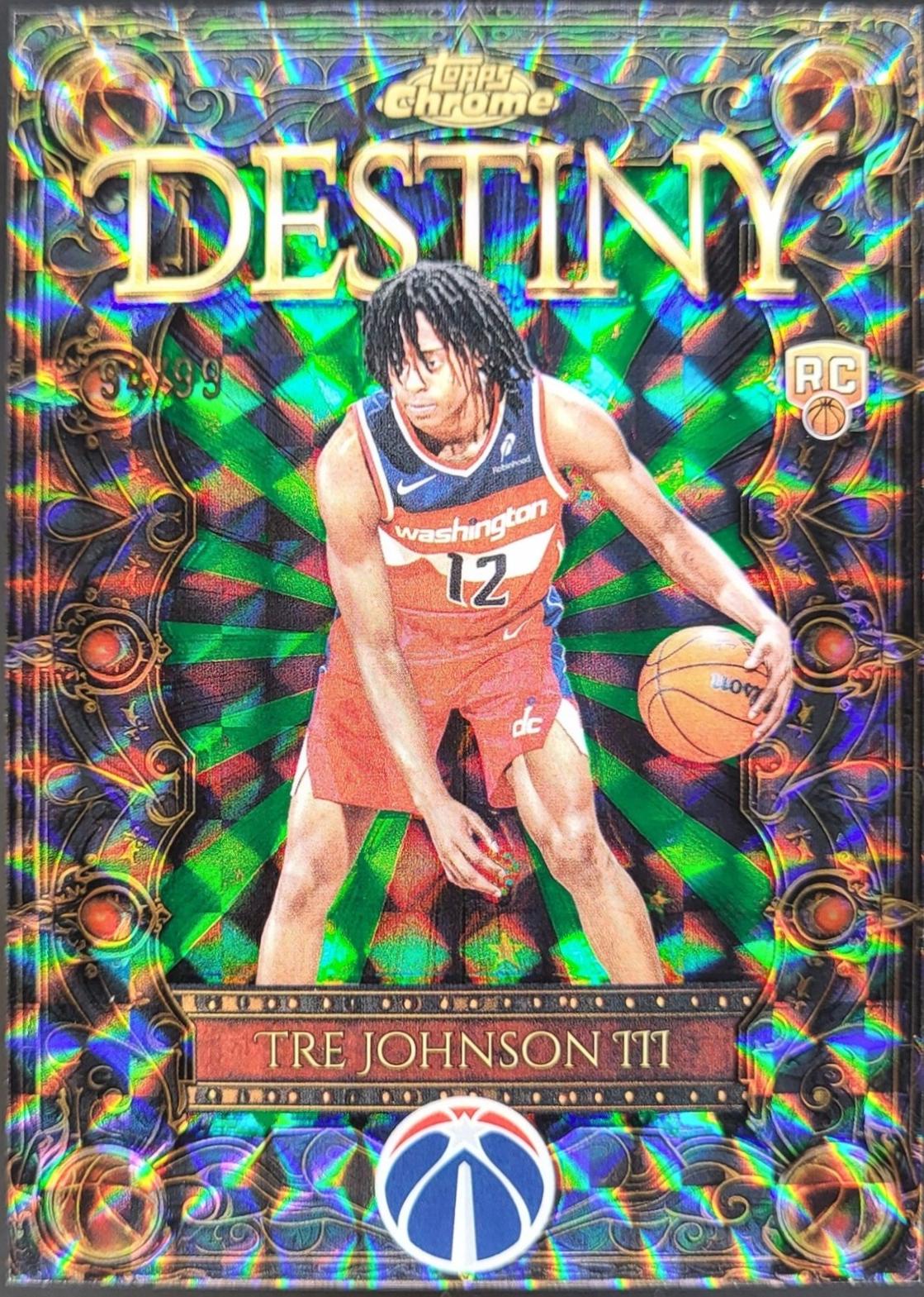 Tre Johnson III [Refractor Green Geometric] #D-6