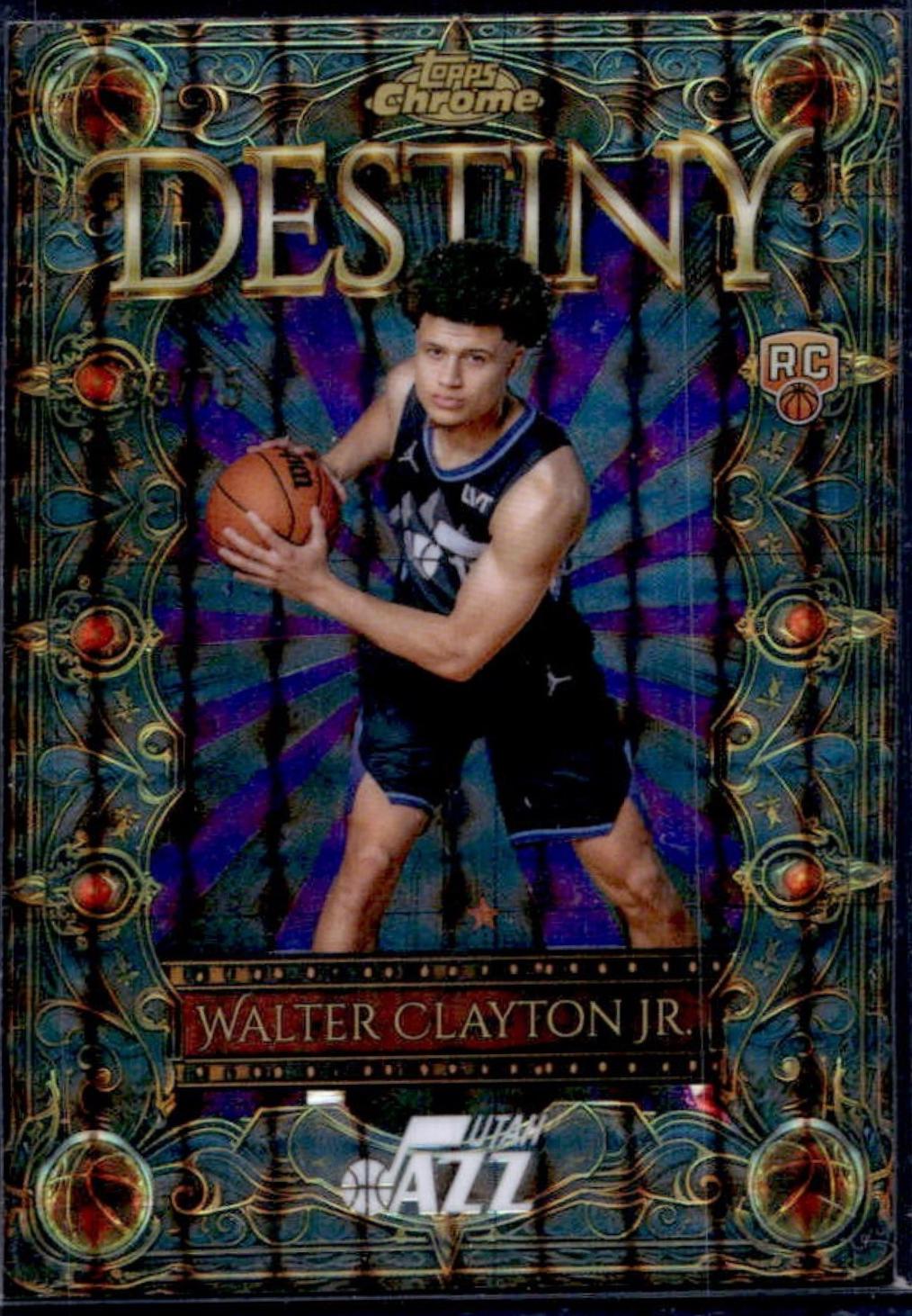 Walter Clayton Jr. [Refractor Purple Geometric] #D-15