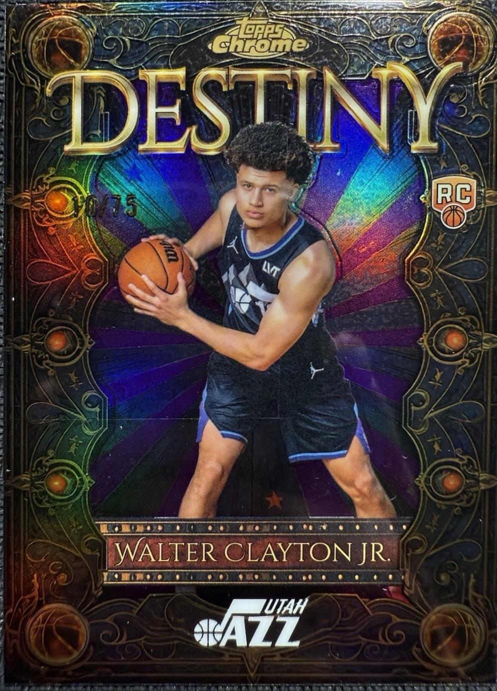 Walter Clayton Jr. [Refractor Purple] #D-15