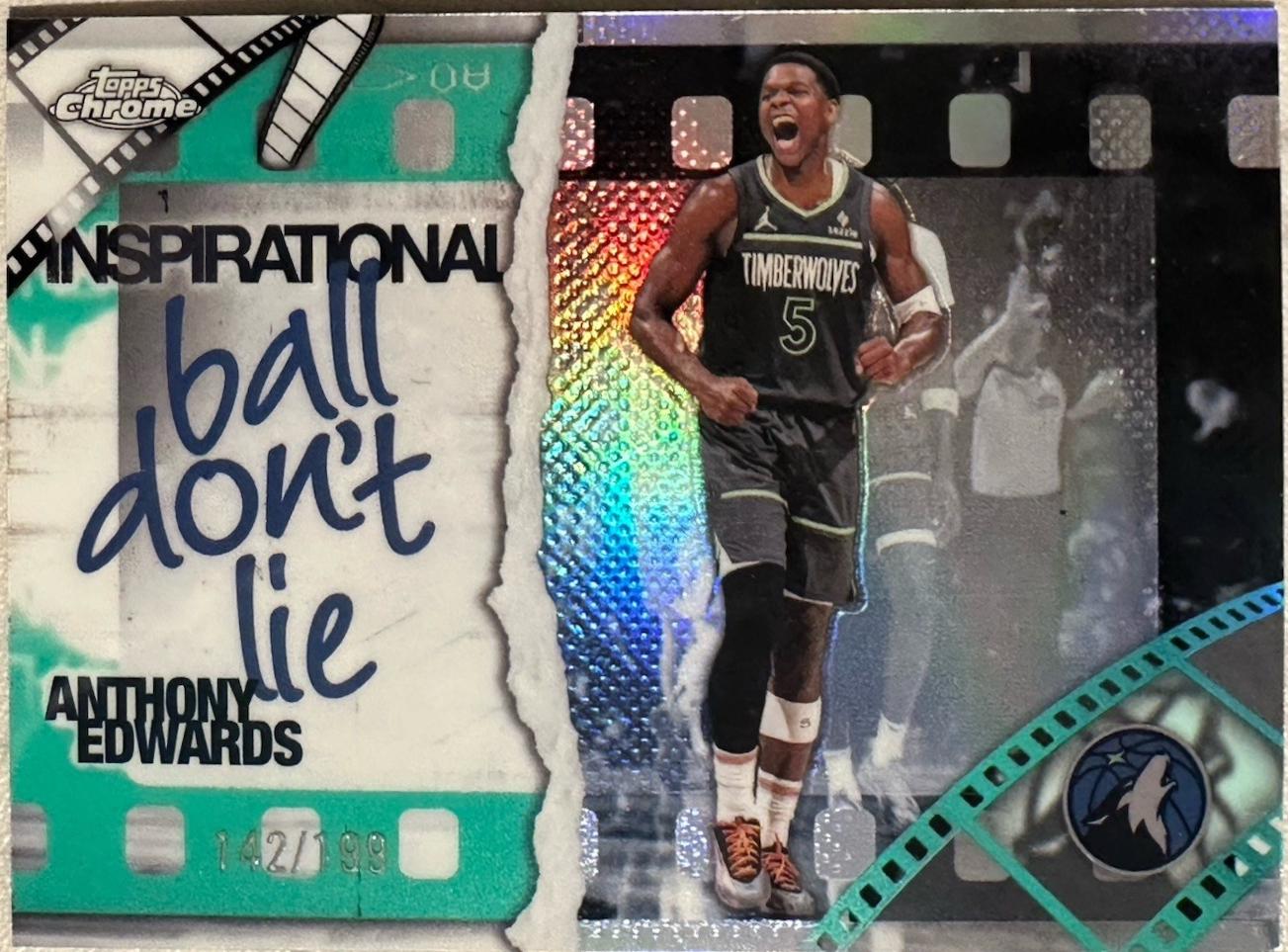 Anthony Edwards [Aqua Refractor] #IP-5