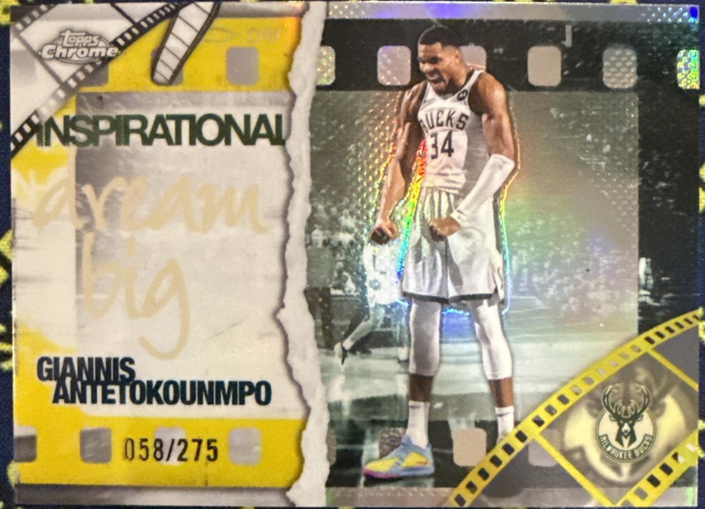 Giannis Antetokounmpo [Yellow Refractor] #IP-3