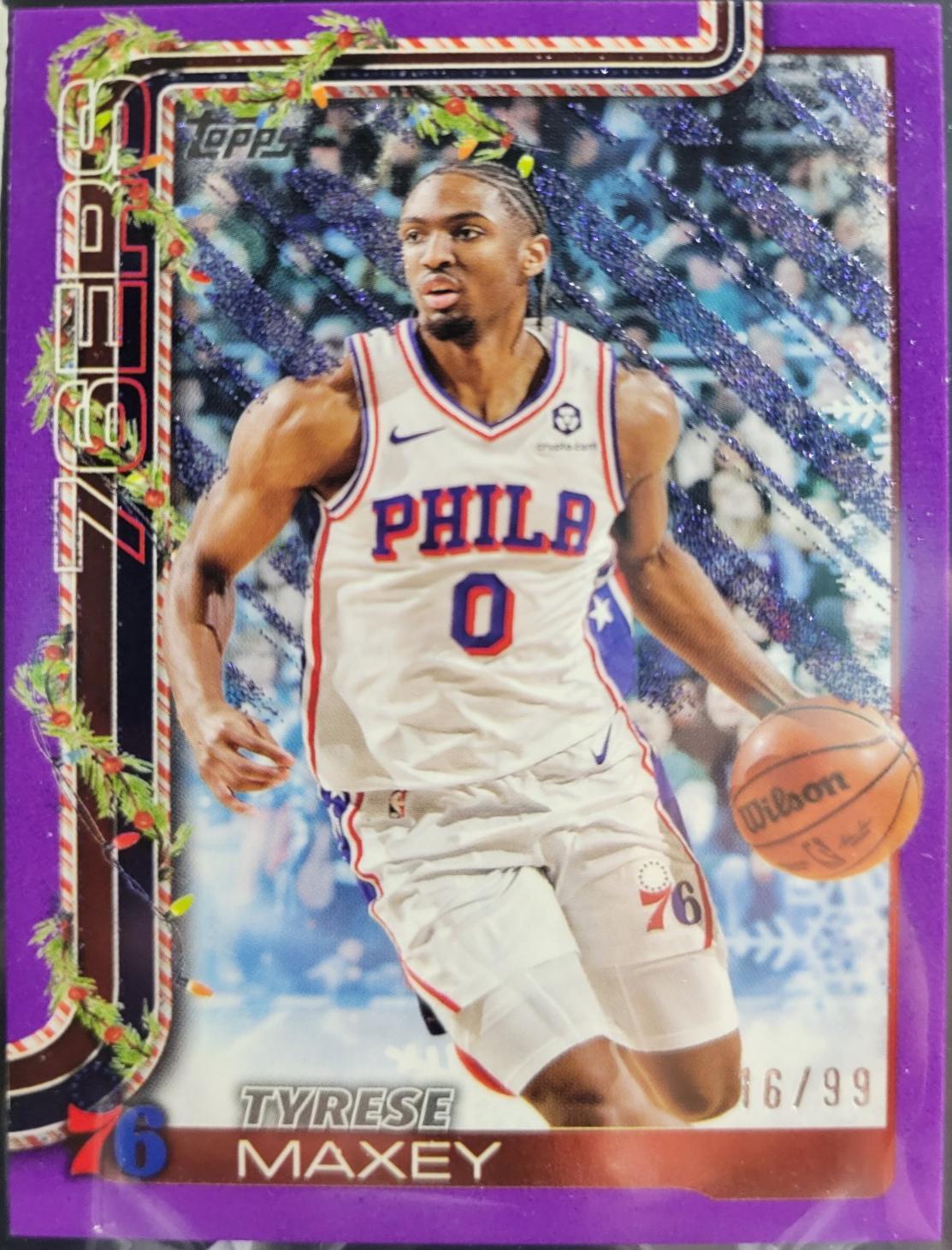 Tyrese Maxey [Purple Metallic Glitter] #H17