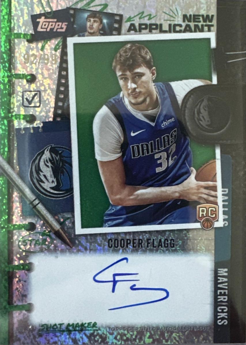 Cooper Flagg [Holo Green Foil] #NA-CF