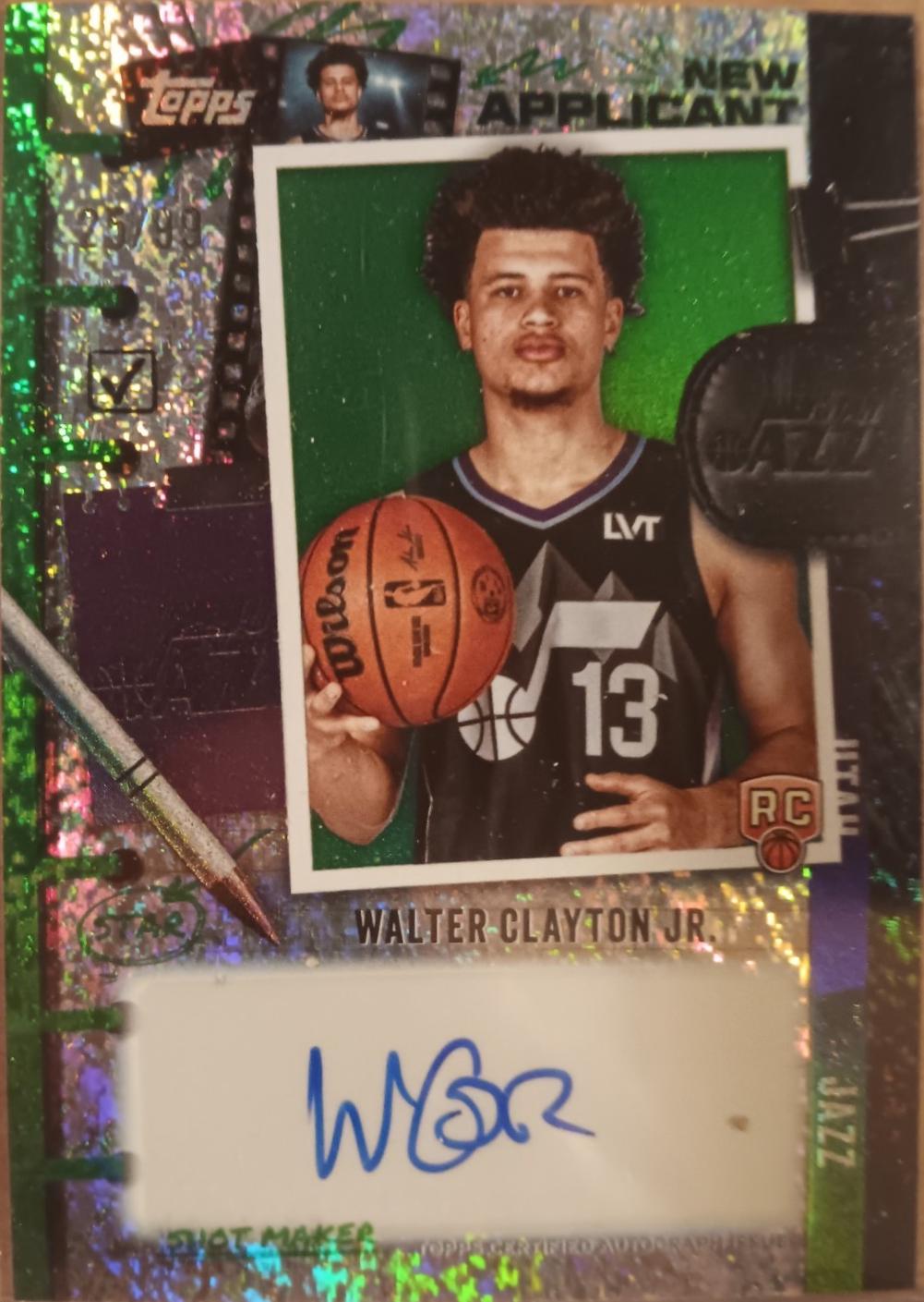 Walter Clayton Jr. [Holo Green Foil] #NA-WC