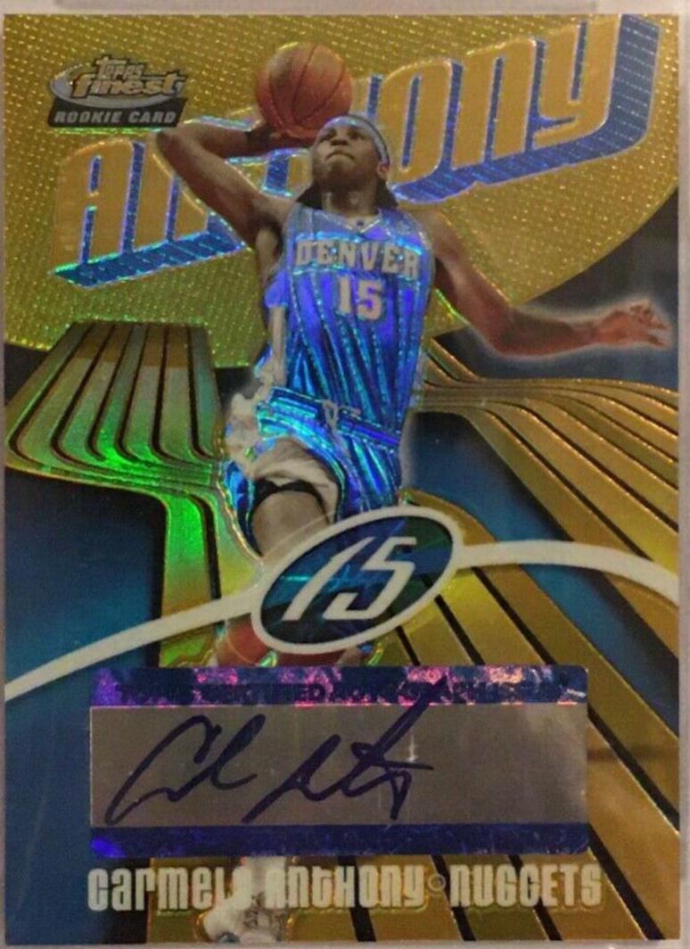 Carmelo Anthony [Autograph Gold Refractor] #163