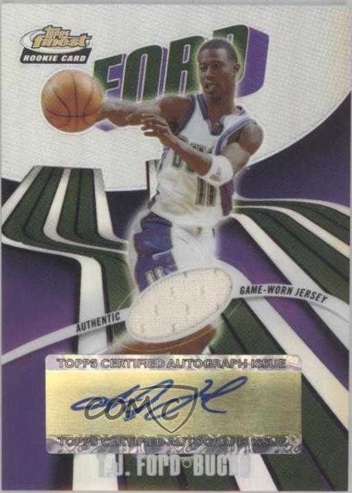 T.J. Ford [Autograph Jersey Refractor] #170