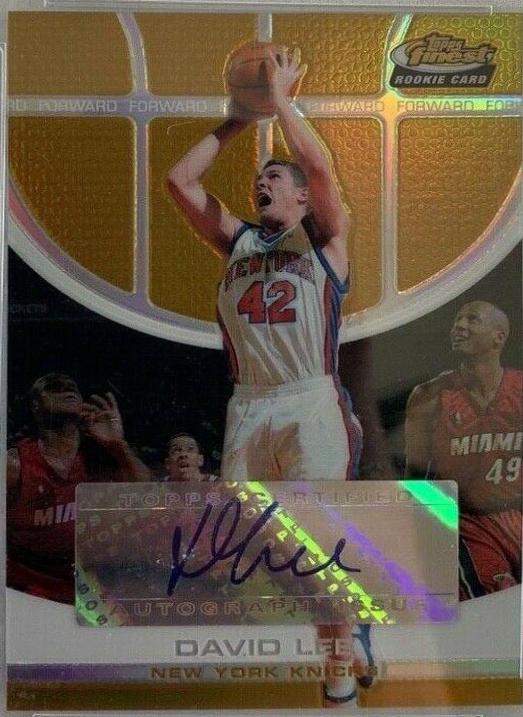 David Lee [Gold Refractor Autograph] #133