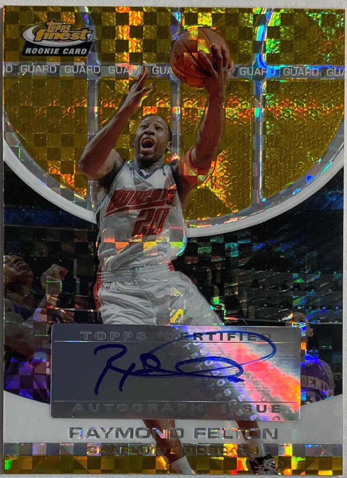 Raymond Felton [Gold Xfractor Autograph] #127