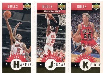Ron Harper / Michael Jordan / Steve Kerr [Gold Mini Cards] #B1