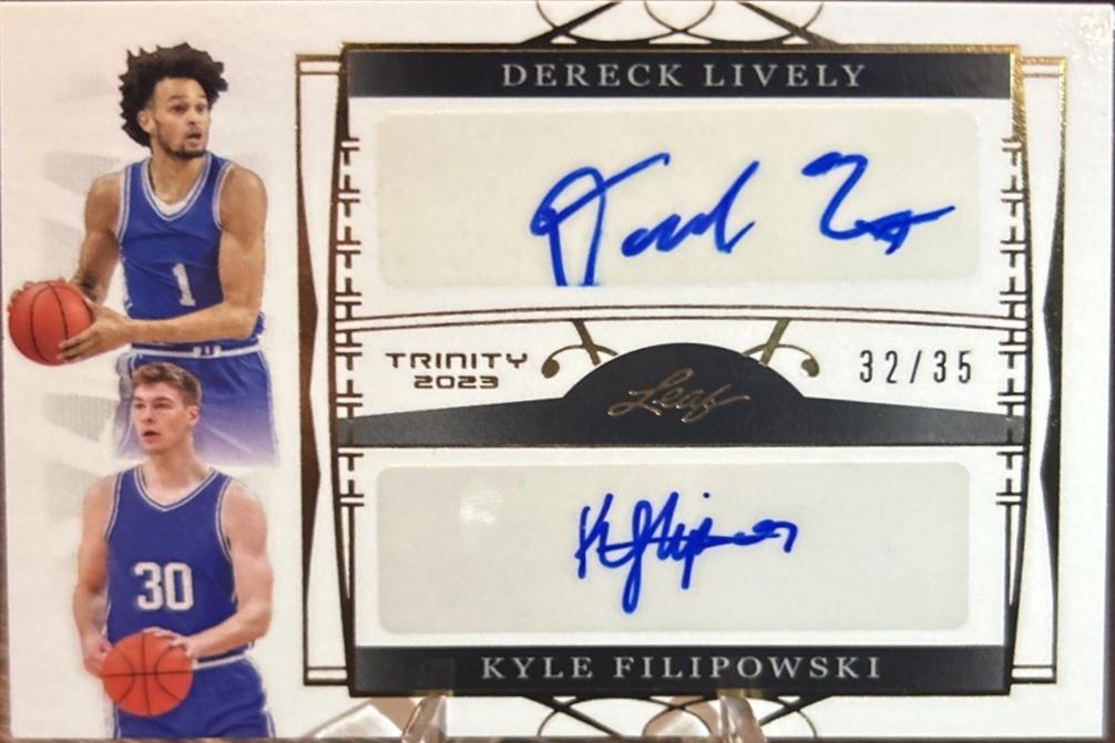 Dereck Lively / Kyle Filipowski [Gold] #DA-6