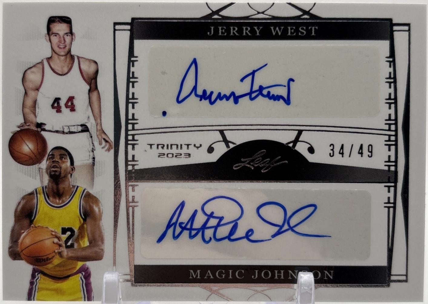 Jerry West / Magic Johnson [Holo Silver] #DA-17