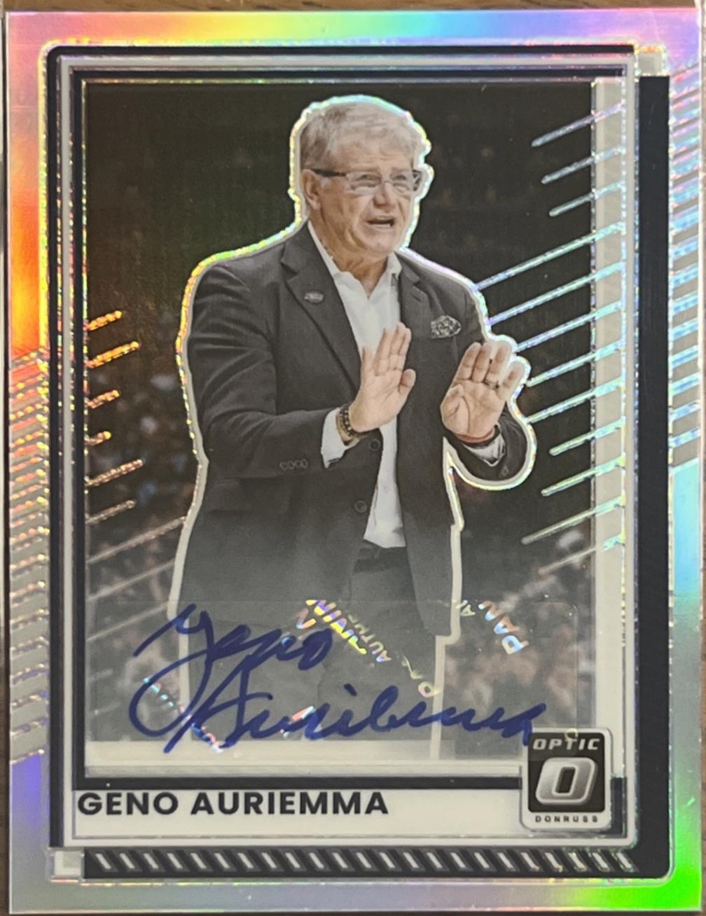 Geno Auriemma [Blue Holo Optic Autograph] #193
