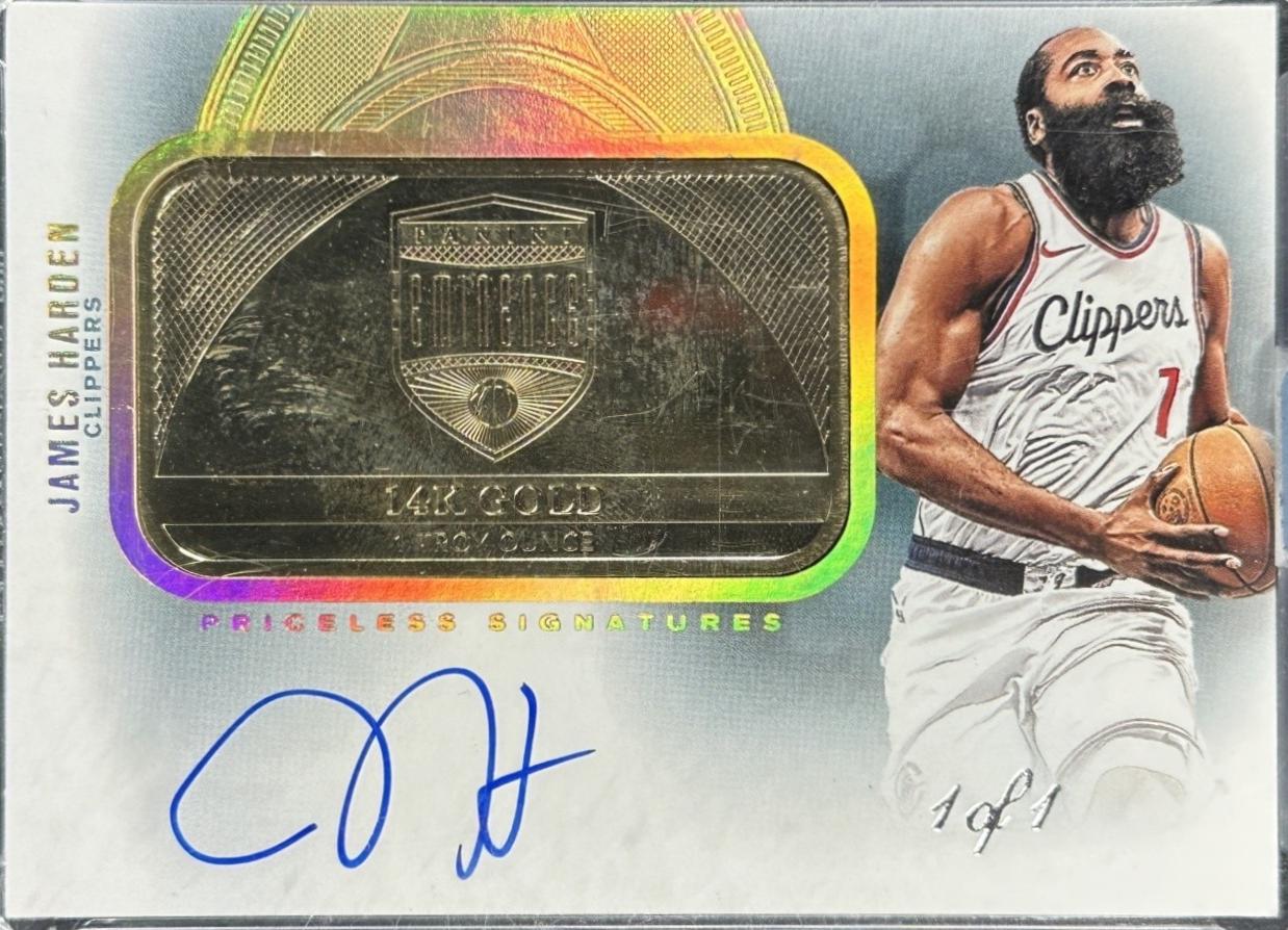James Harden [Gold Autograph] #14