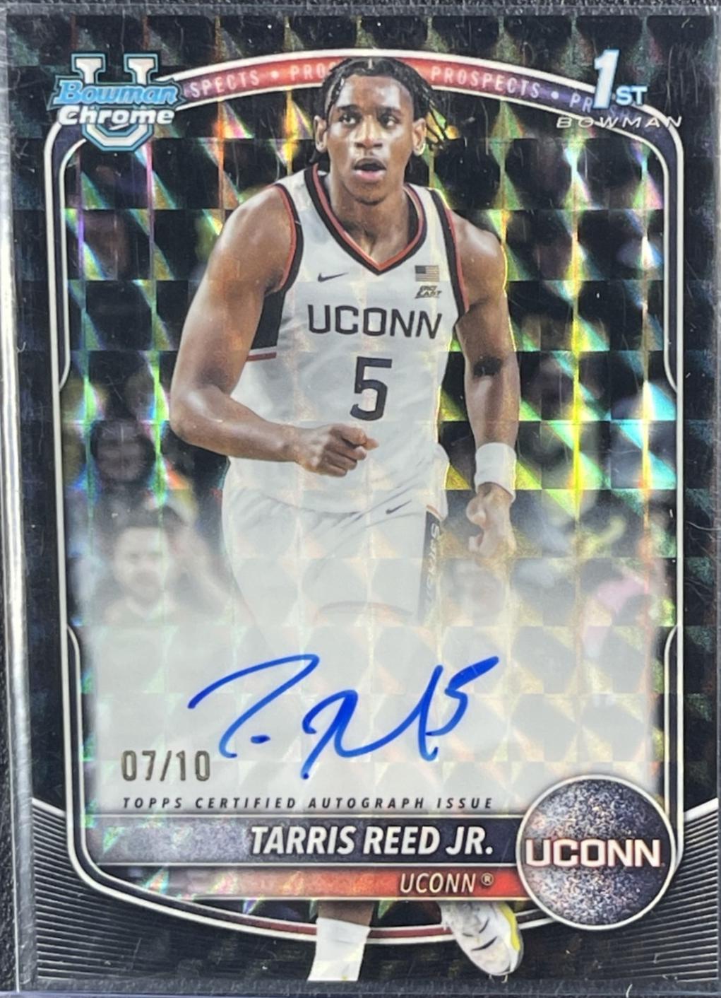 Tarris Reed Jr. [Black Refractor] #CPA-TR
