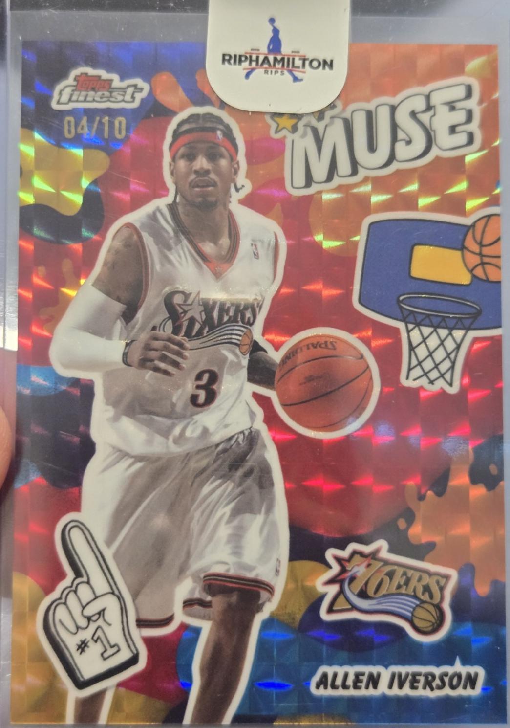Allen Iverson [Red Geometric Refractor] #M-1