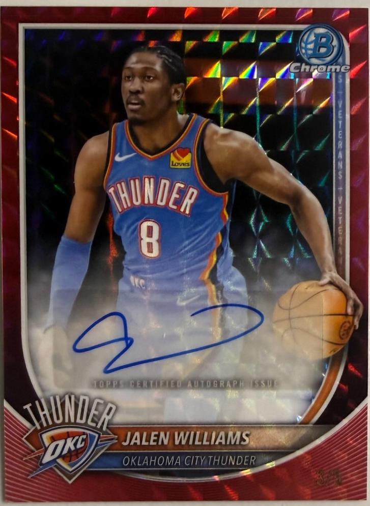 Jalen Williams [Red Geometric] #BCA-JL
