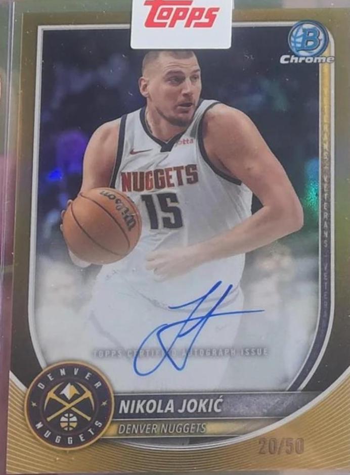 Nikola Jokic [Gold Refractor] #BCA-NJ