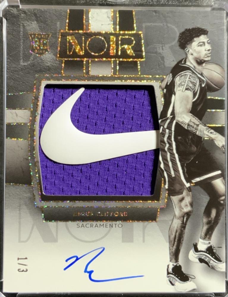 Nique Clifford [Gold Glitter Patch Autograph Black White] #117
