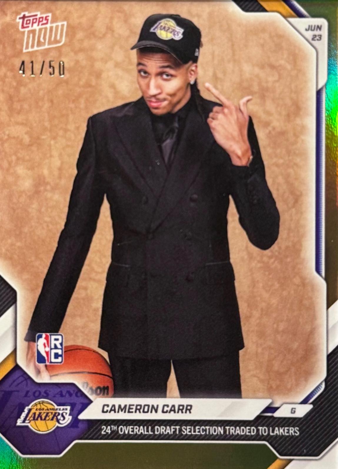 Cameron Carr [Gold] #CCA2