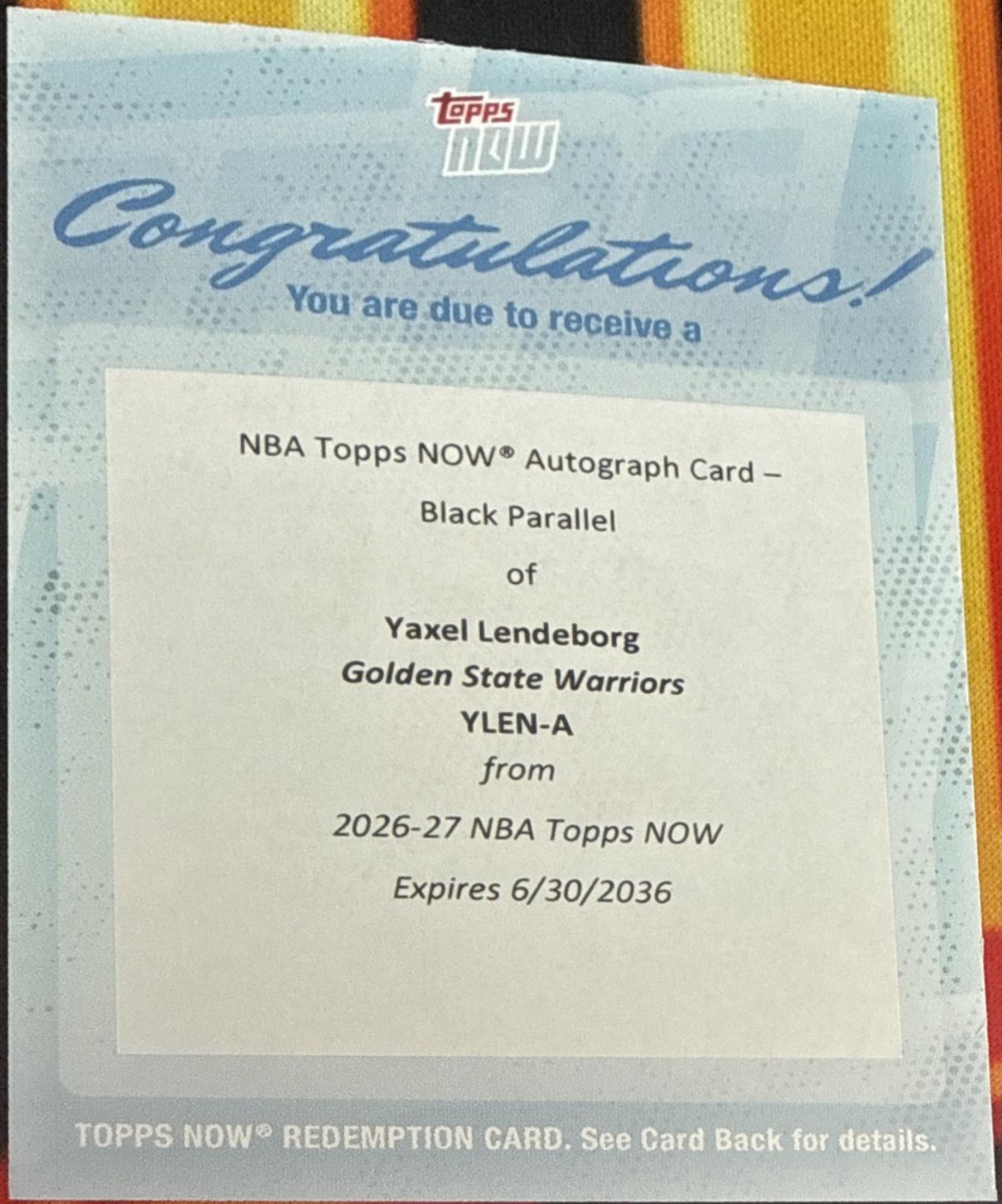 Yaxel Lendeborg [Black Autograph] #YLEN