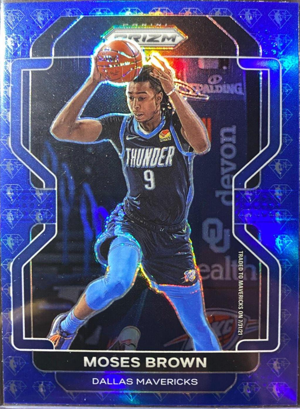 Moses Brown [75th Anniversary Red Diamond Prizm] #173