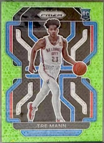 Tre Mann [Fast Break Green Prizm] #274