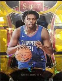 Kobe Brown [Cracked Ice Gold Prizm] #320
