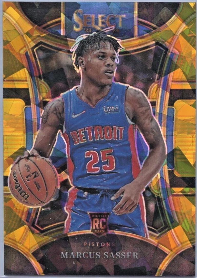 Marcus Sasser [Cracked Ice Gold Prizm] #303