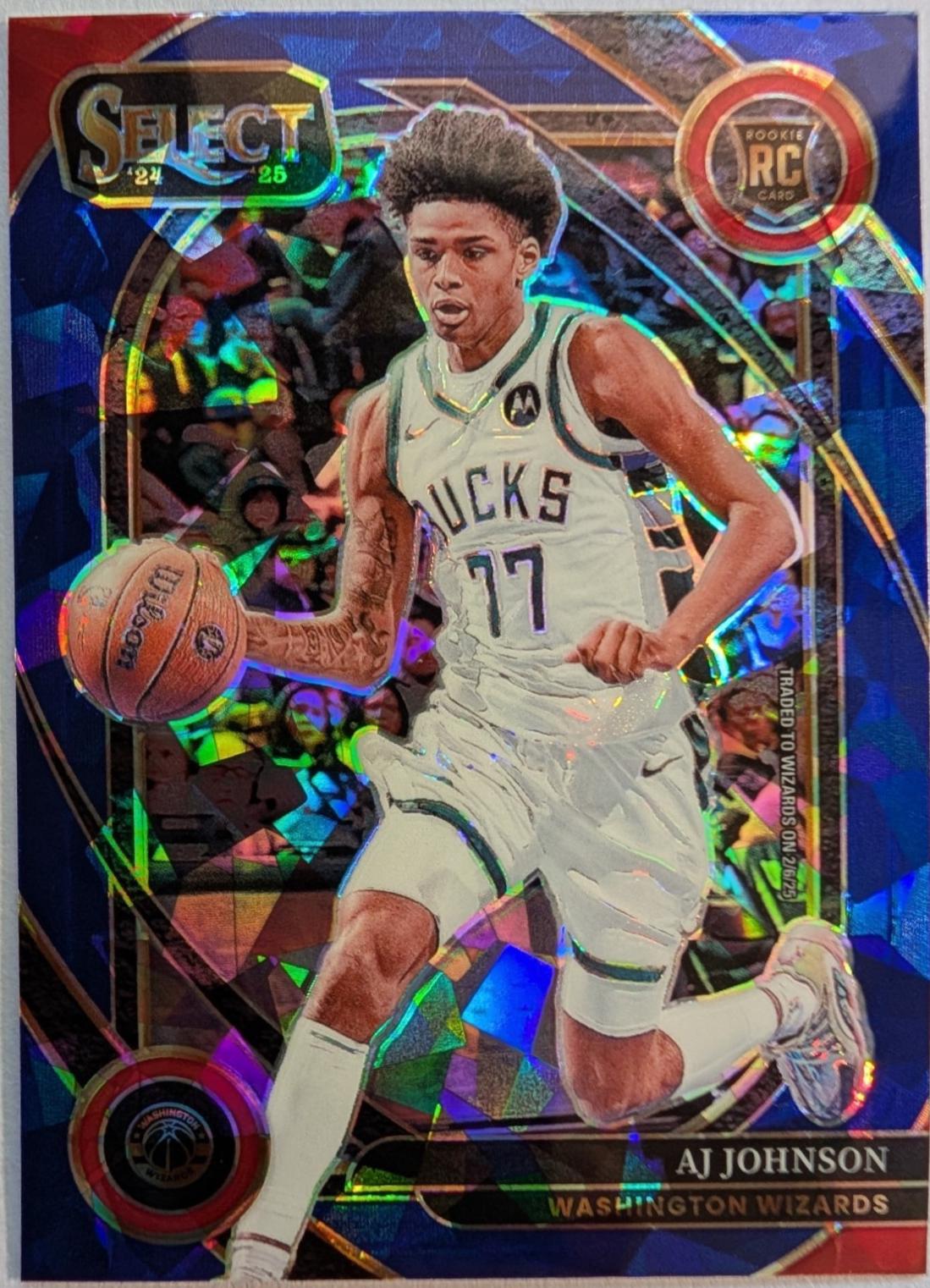 AJ Johnson [Blue Cracked Ice Prizm] #300