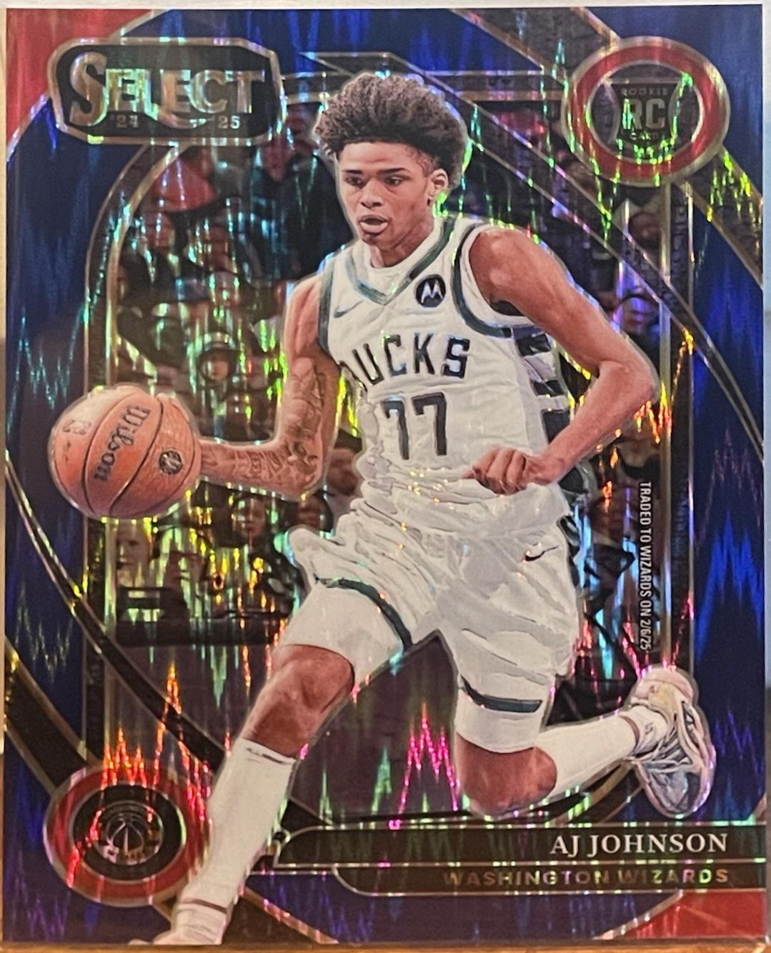 AJ Johnson [Blue Flash Prizm] #300