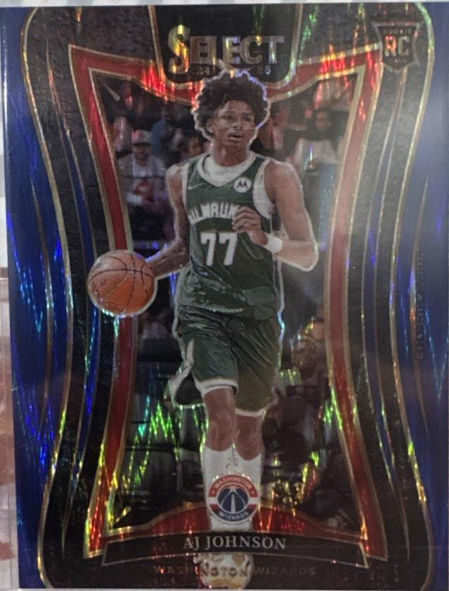 AJ Johnson [Blue Flash Prizm] #376