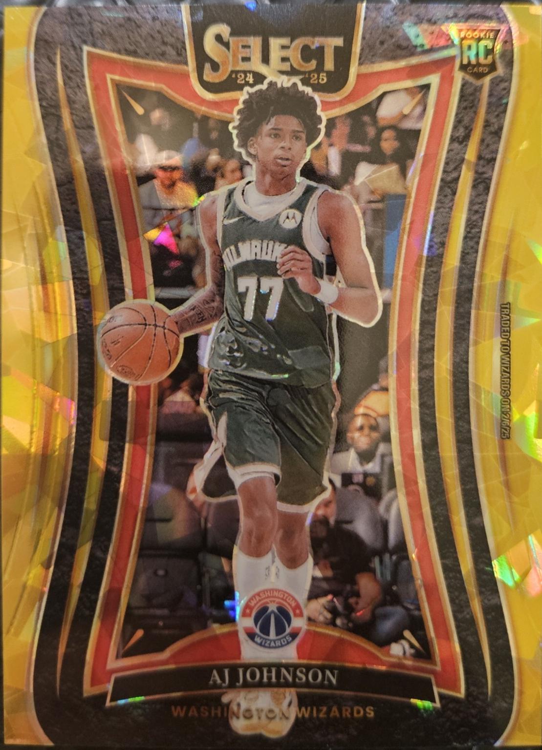 AJ Johnson [Gold Cracked Ice Prizm] #376