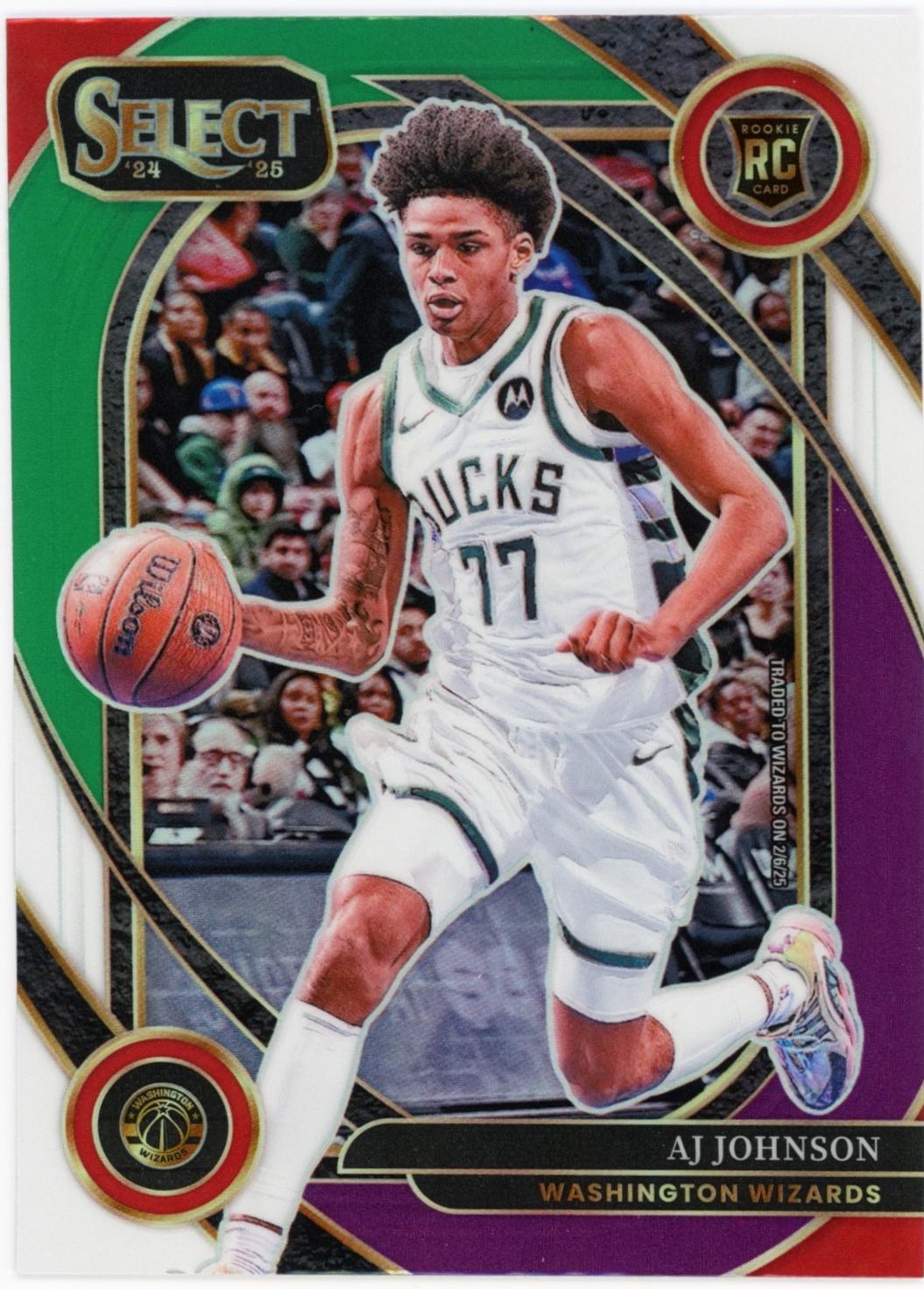 AJ Johnson [Green White Purple Prizm] #300