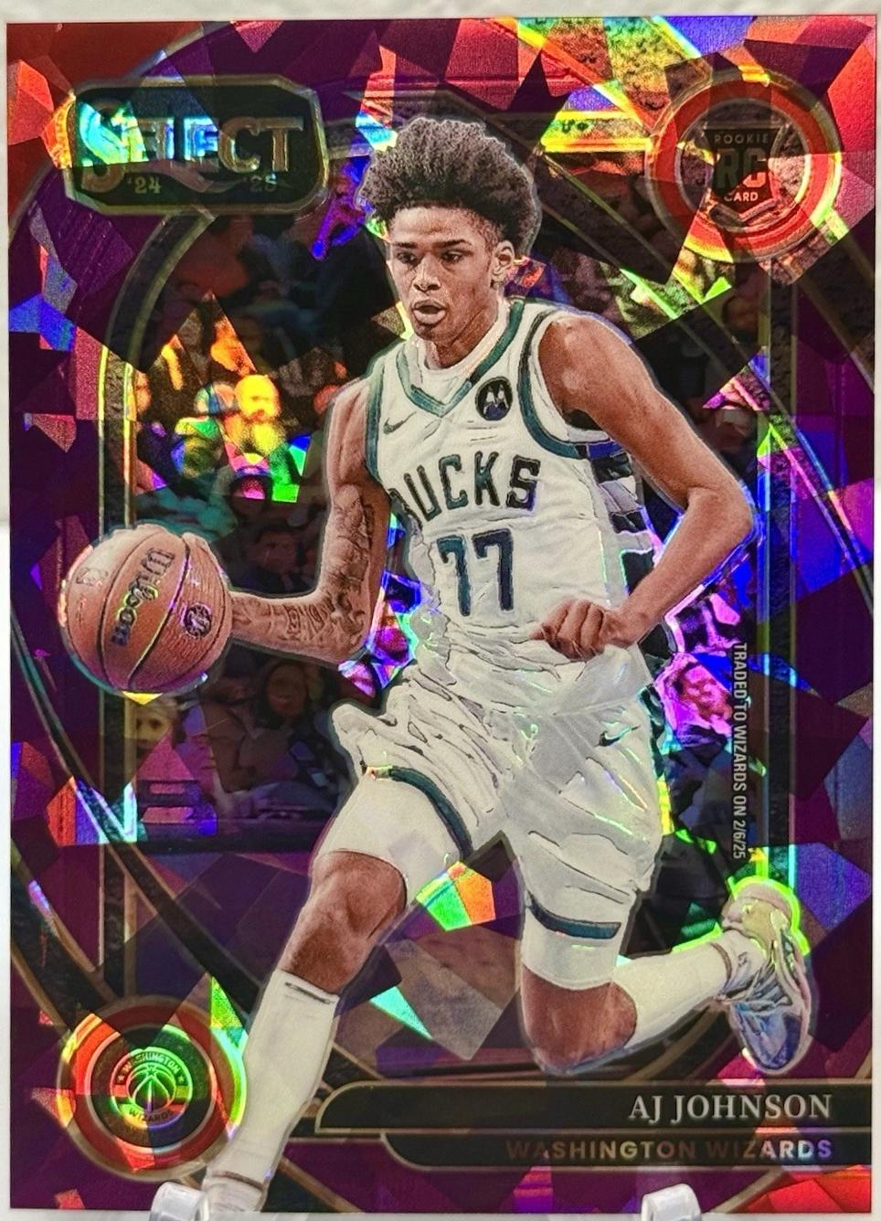 AJ Johnson [Purple Cracked Ice Prizm] #300