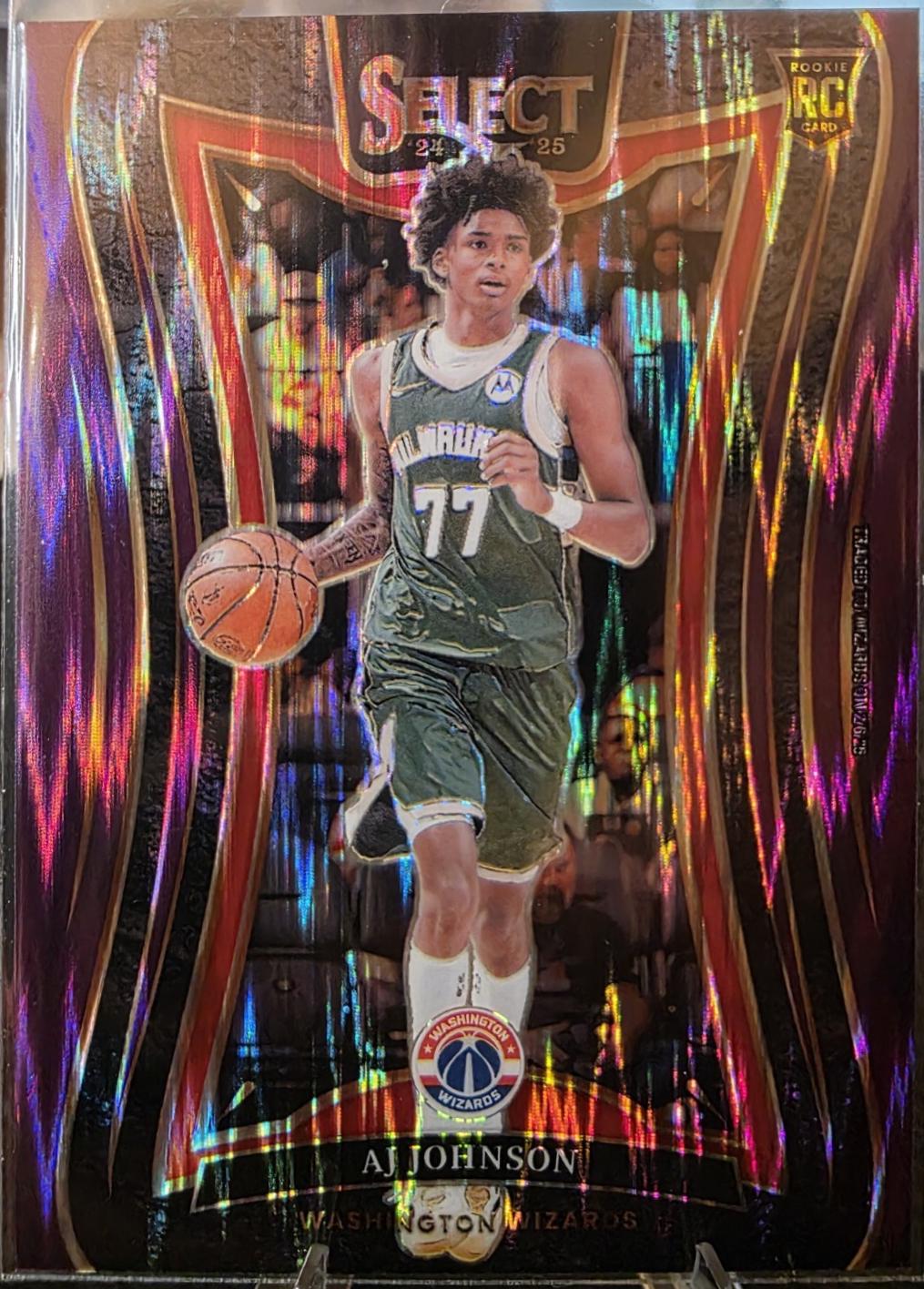 AJ Johnson [Purple Flash Prizm] #376