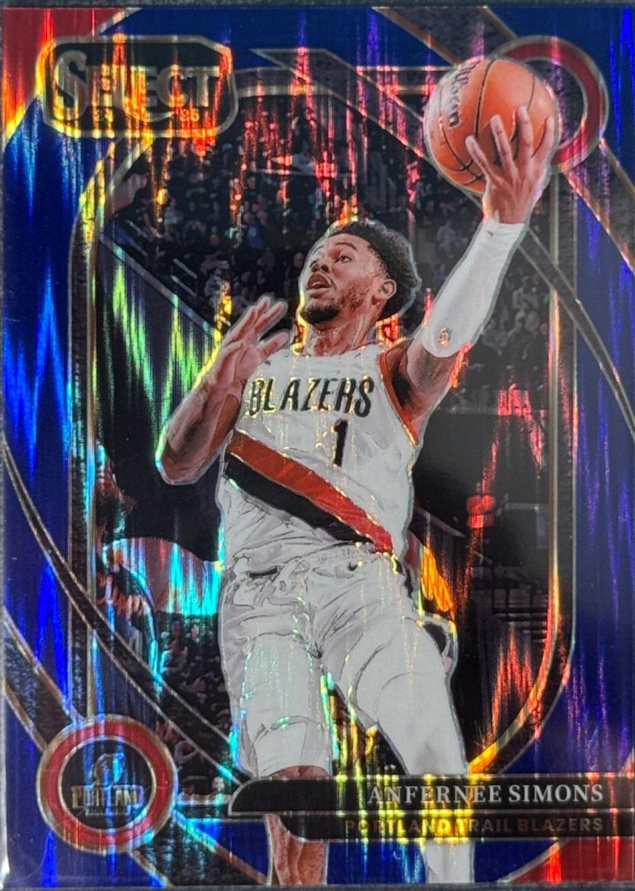 Anfernee Simons [Blue Flash Prizm] #208