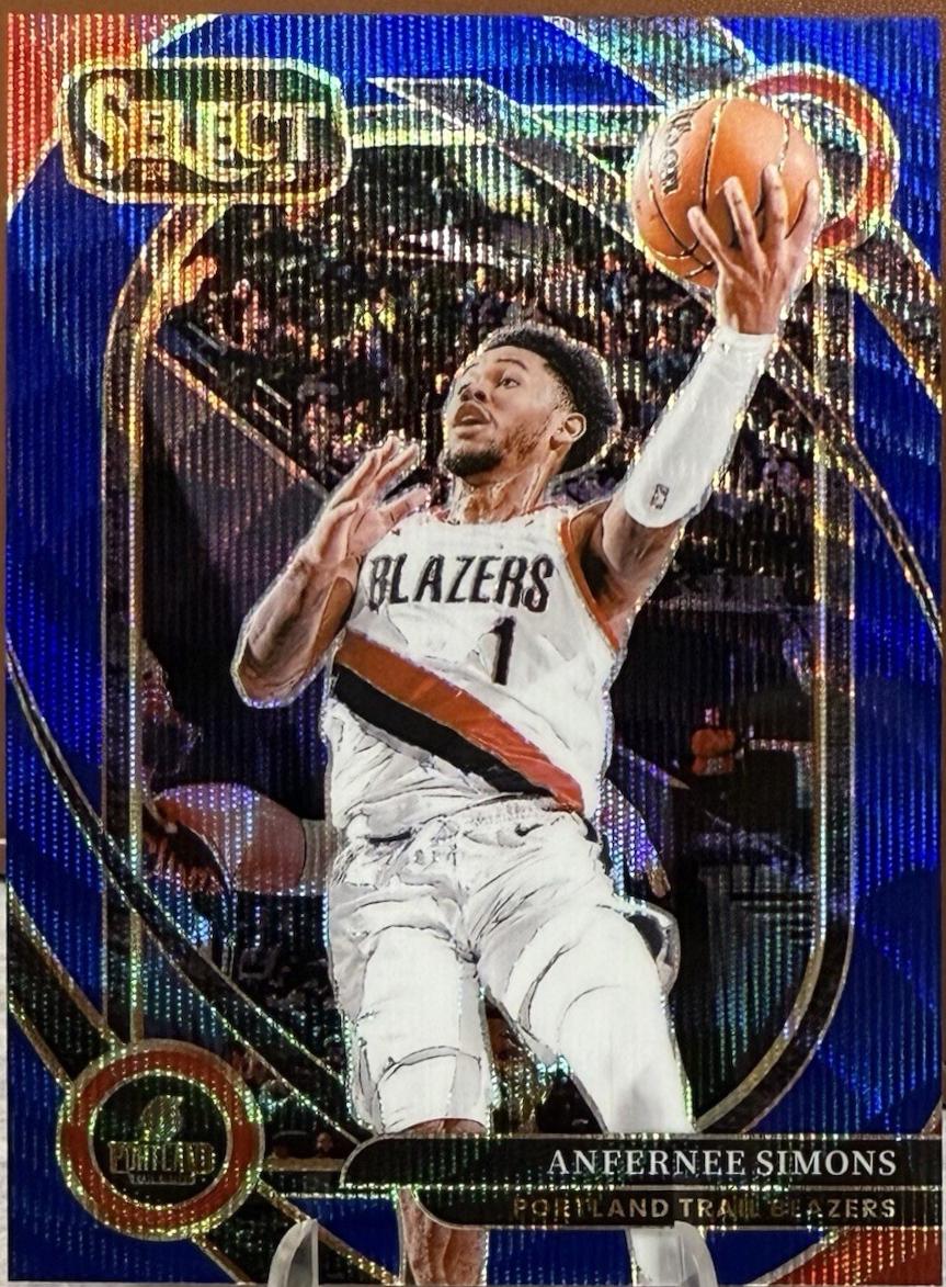 Anfernee Simons [Blue Wave Prizm] #208