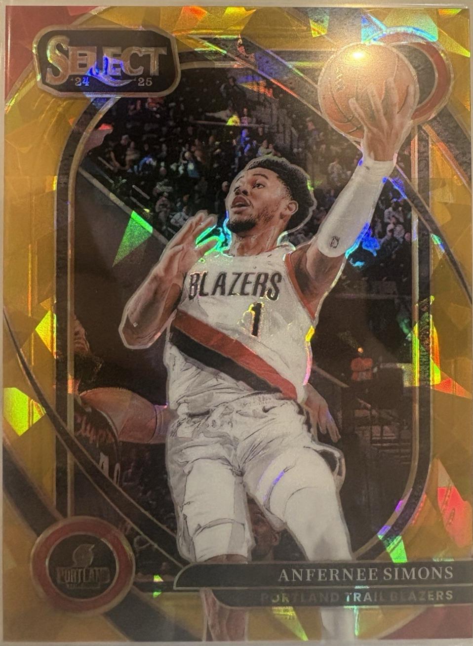 Anfernee Simons [Gold Prizm] #208