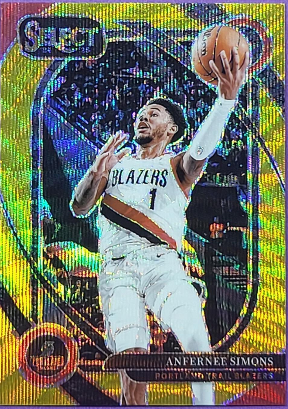 Anfernee Simons [Gold Wave Prizm] #208