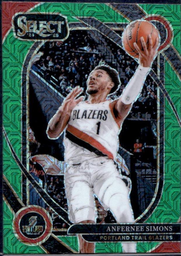 Anfernee Simons [Green Mojo Prizm] #208