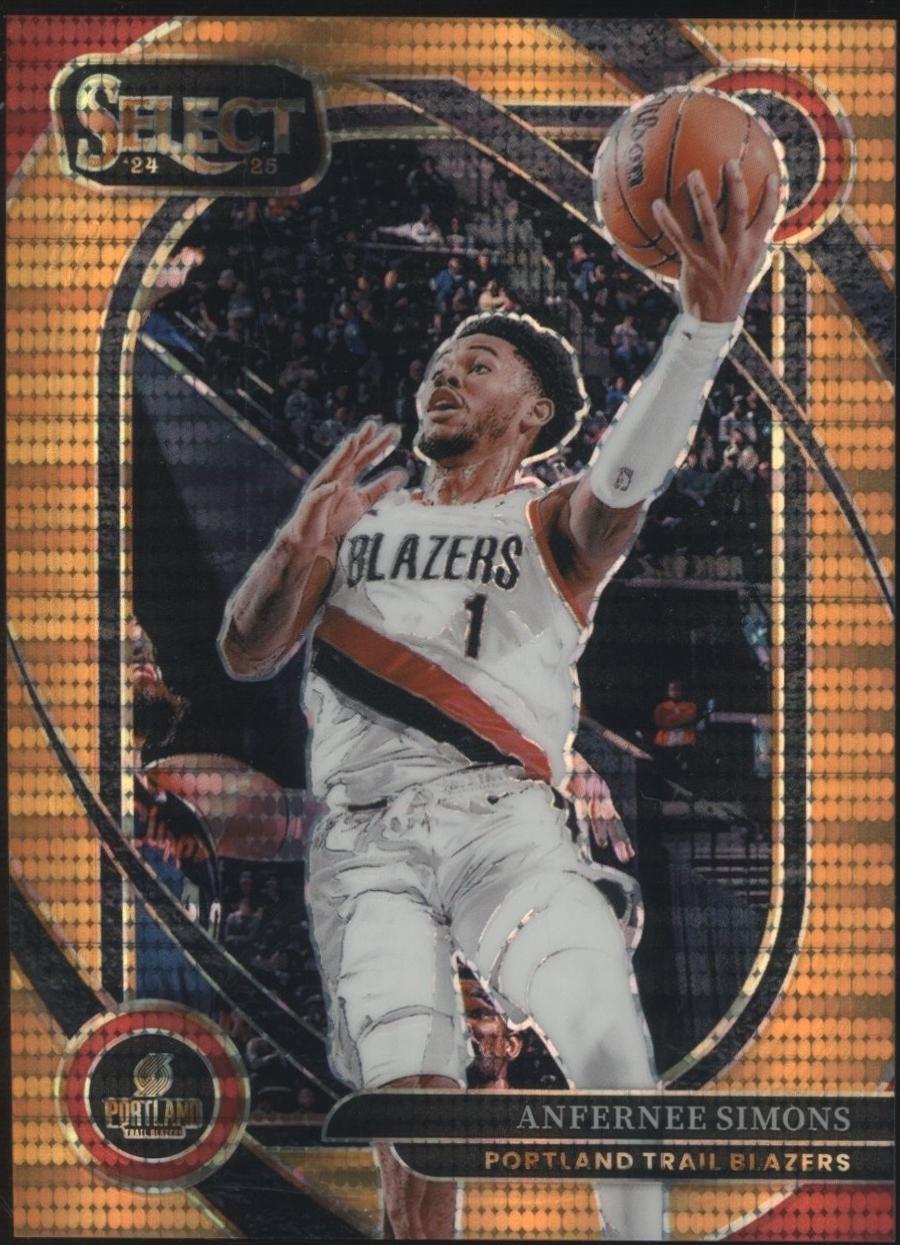 Anfernee Simons [Neon Orange Pulsar Prizm] #208