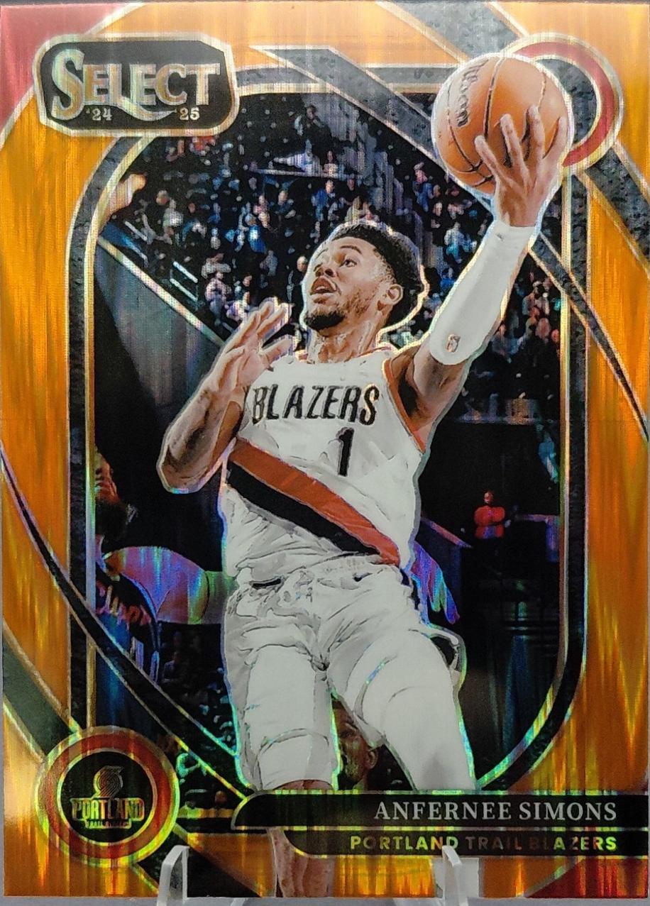 Anfernee Simons [Orange Flash Prizm] #208