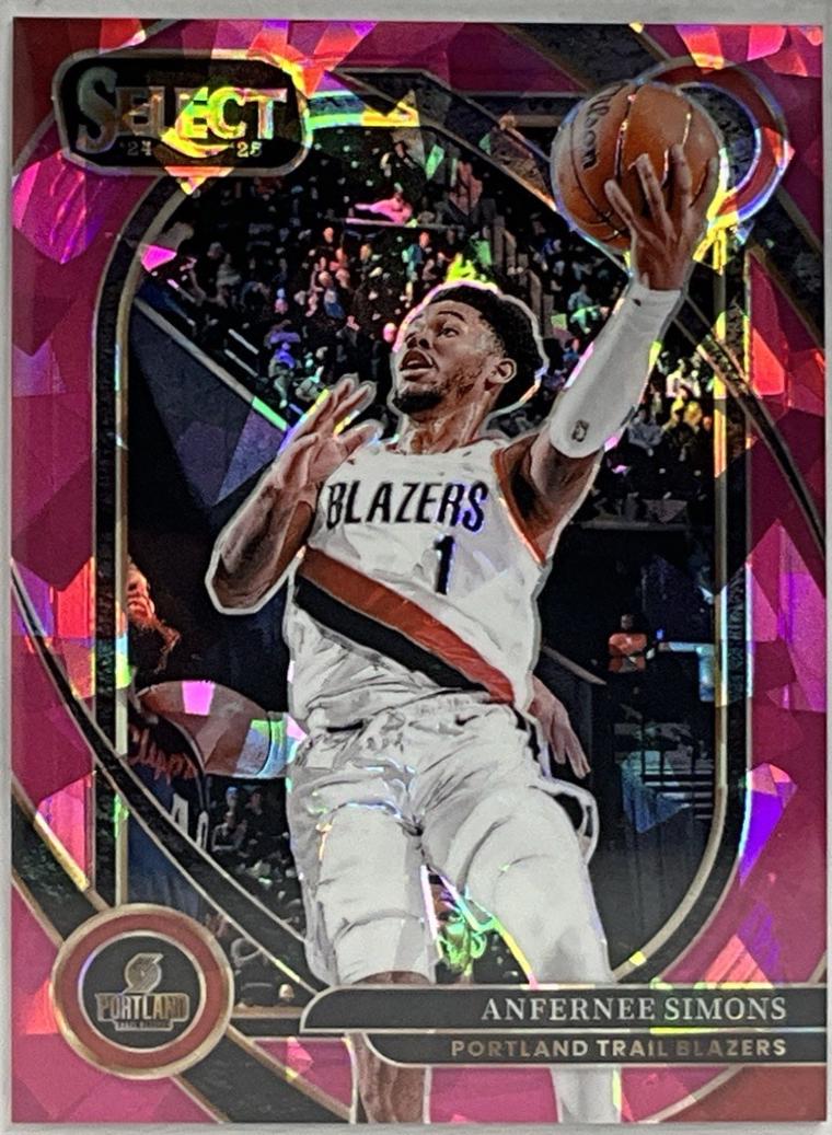 Anfernee Simons [Pink Cracked Ice Prizm] #208