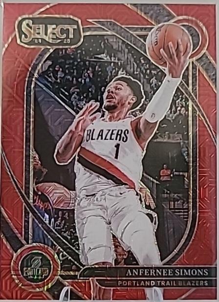 Anfernee Simons [Red Mojo Prizm] #208