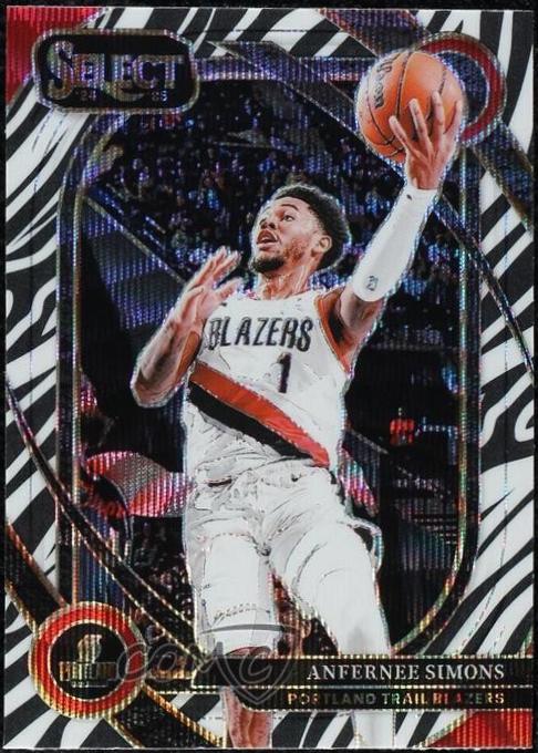 Anfernee Simons [Zebra Prizm] #208