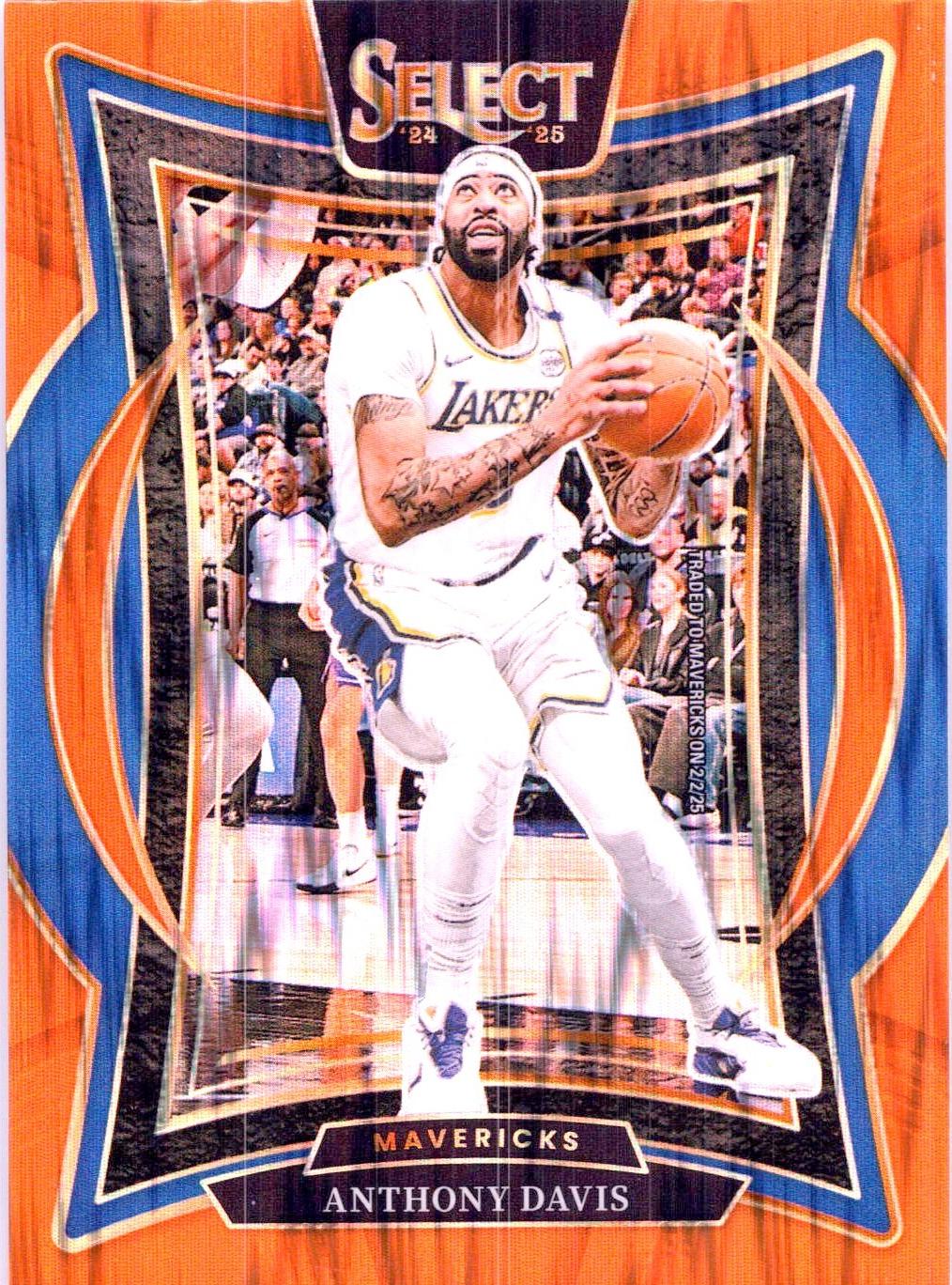 Anthony Davis [Orange Flash Prizm] #25