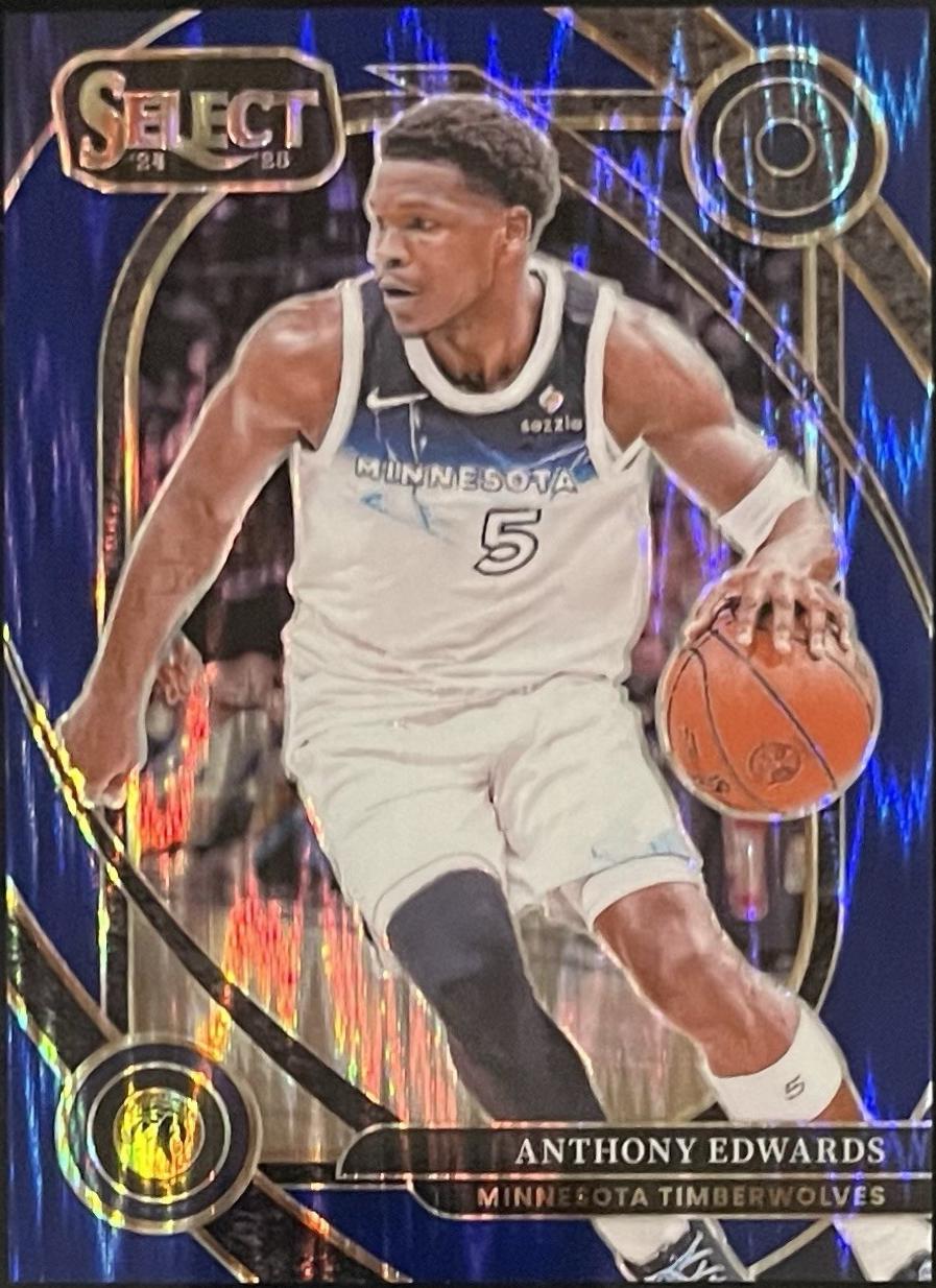 Anthony Edwards [Blue Flash Prizm] #248