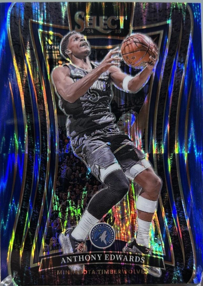 Anthony Edwards [Blue Flash Prizm] #365